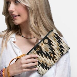 Stylish Black and Gold Clutch